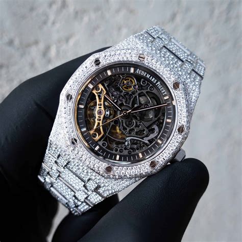 audemars piguet royal oak double balance skeleton|audemars piguet iced out skeleton.